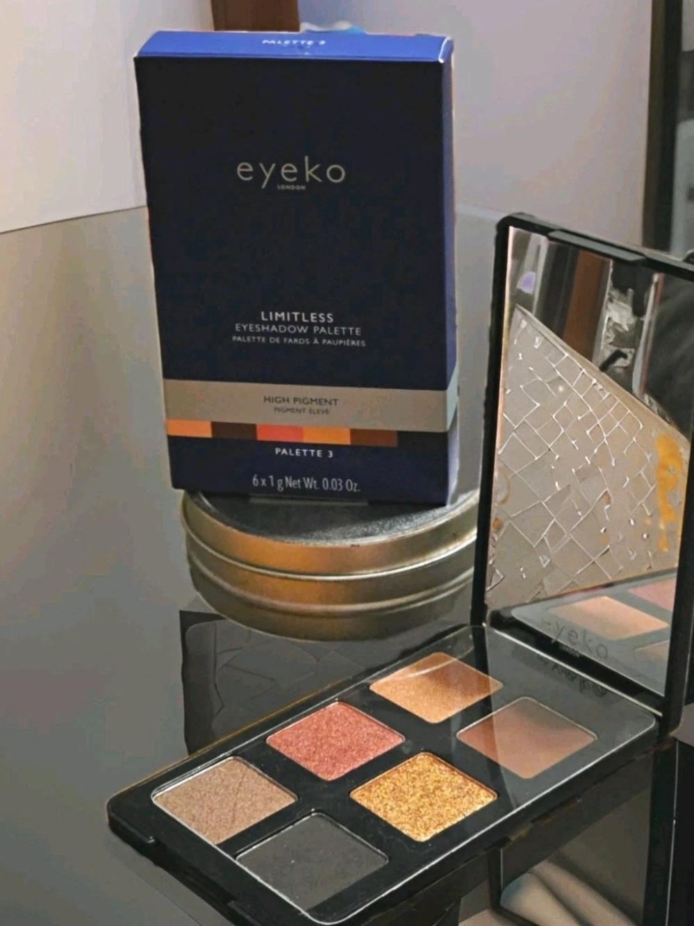 Eyeko Limitless Eyeshadow Palette 3 High Pigment Matte/Shimmer 6x1g